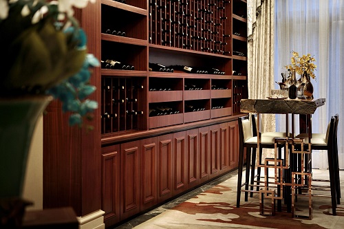 实木红酒柜设计，还是法式的好！